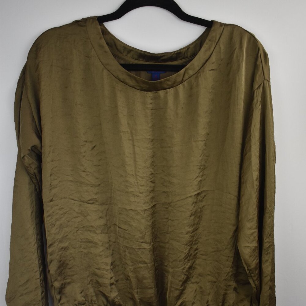 Aeropostale Women's Blouse Camo Green Long Sleeve Size Medium